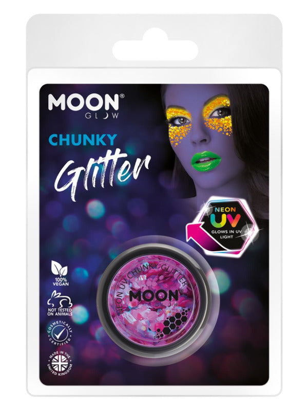 Moon Glow - Neon UV Chunky Glitter, Purple Dress Loud