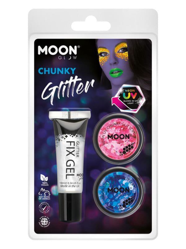 Moon Glow - Neon UV Chunky Glitter, Dress Loud