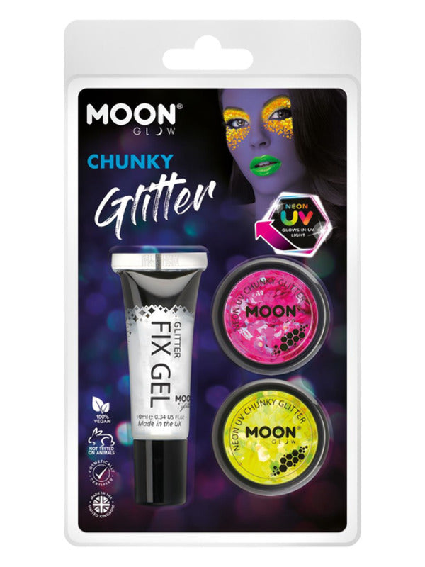 Moon Glow - Neon UV Chunky Glitter, Dress Loud
