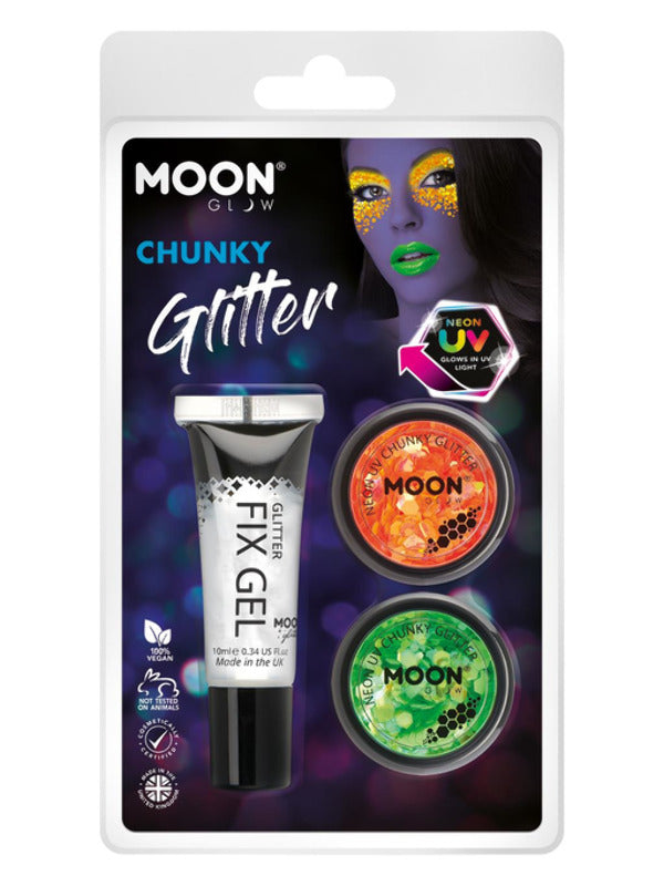 Moon Glow - Neon UV Chunky Glitter, Dress Loud