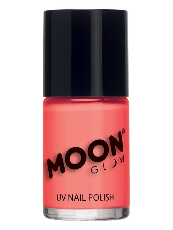 Moon Glow Pastel Neon UV Nail Polish, Pastel Coral Dress Loud