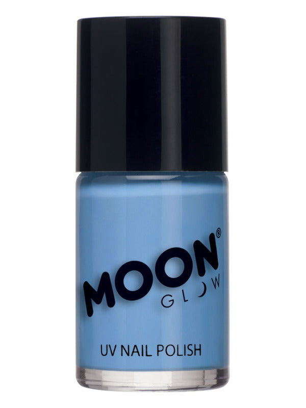 Moon Glow Pastel Neon UV Nail Polish, Pastel Blue Dress Loud