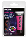 Moon Glow Intense Neon UV Face Paint, Intense Pink