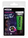 Moon Glow Intense Neon UV Face Paint, Intense Gree