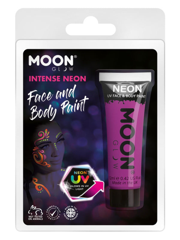 Moon Glow Intense Neon UV Face Paint, Instense Pur Dress Loud