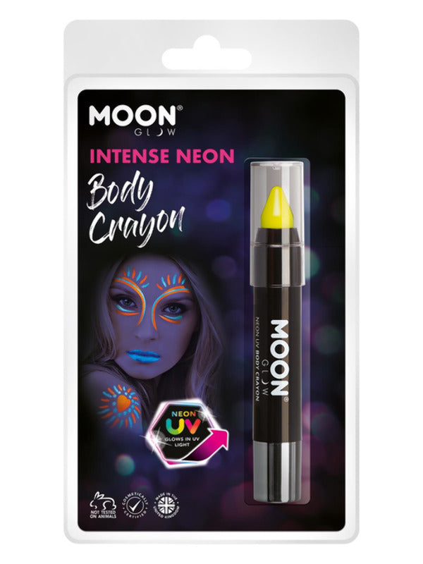 Moon Glow Intense Neon UV Body Crayons, Intense Ye Dress Loud