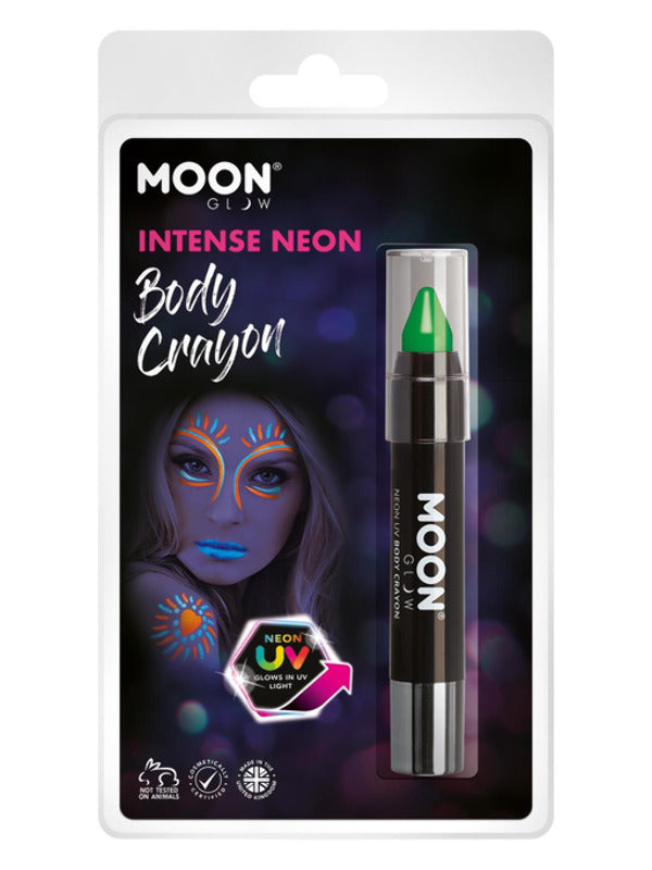 Moon Glow Intense Neon UV Body Crayons, Intense Gr Dress Loud