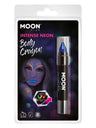 Moon Glow Intense Neon UV Body Crayons, Intense Bl