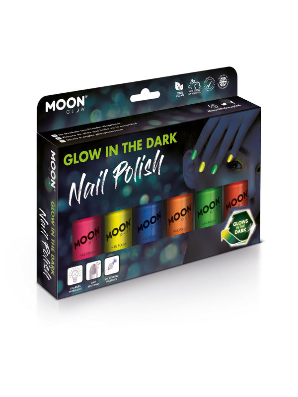 Moon Glow - Glow in the Dark Nail Polish, Assorted Dress Loud