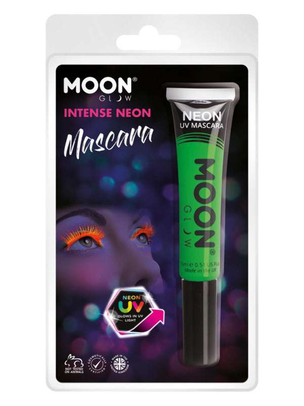 Moon Glow Intense Neon UV Mascara, Intense Green Dress Loud