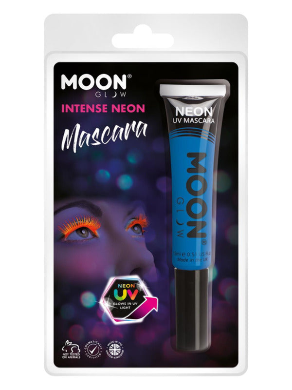 Moon Glow Intense Neon UV Mascara, Intense Blue Dress Loud