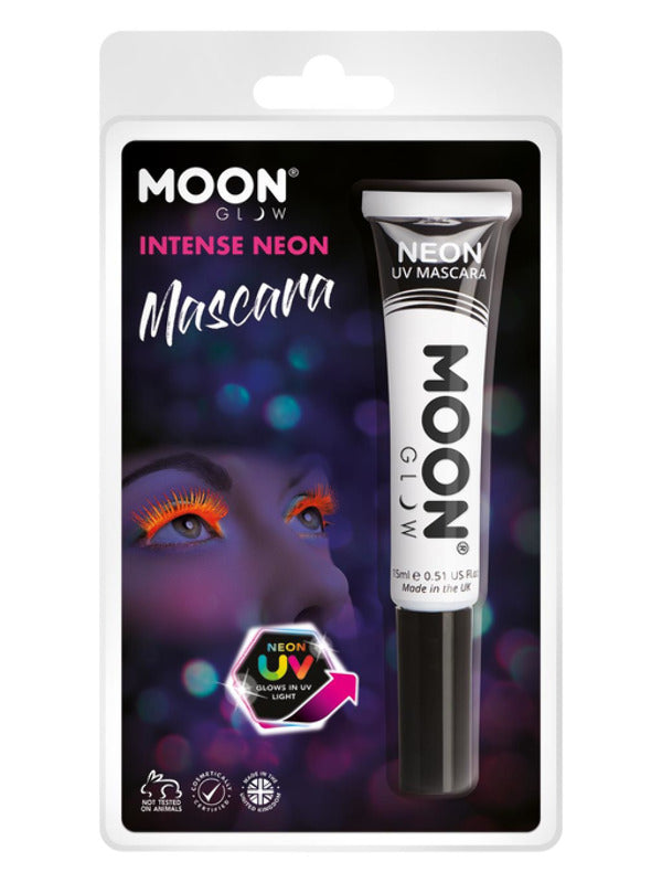 Moon Glow Intense Neon UV Mascara, White Dress Loud