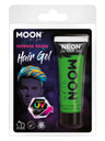 Moon Glow Intense Neon UV Hair Gel, Intense Green