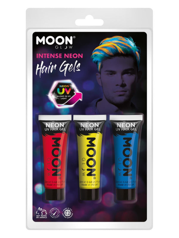 Moon Glow Intense Neon UV Hair Gel, Dress Loud