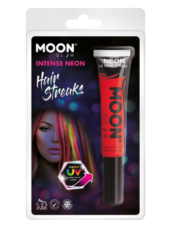 Moon Glow Intense Neon UV Hair Streaks, Intense Re Dress Loud