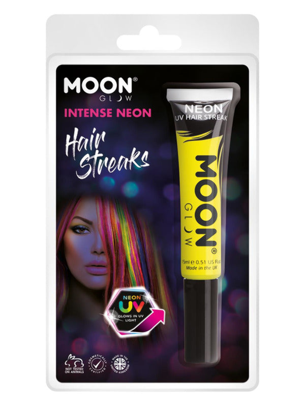 Moon Glow Intense Neon UV Hair Streaks, Intense Ye Dress Loud