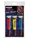 Moon Glow Intense Neon UV Hair Streaks,