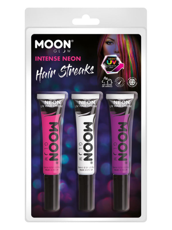 Moon Glow Intense Neon UV Hair Streaks, Dress Loud