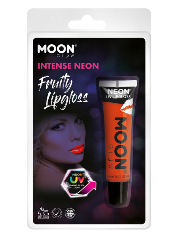 Moon Glow Intense Neon UV Fruity Lipgloss, Orange Dress Loud