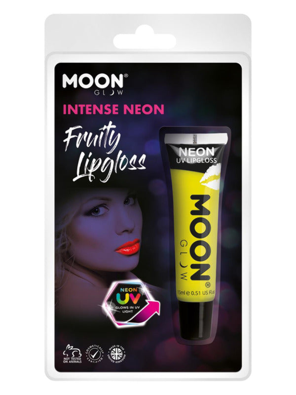 Moon Glow Intense Neon UV Fruity Lipgloss, Yellow Dress Loud