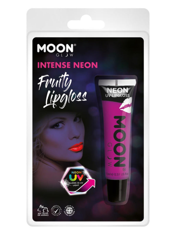 Moon Glow Intense Neon UV Fruity Lipgloss, Purple Dress Loud