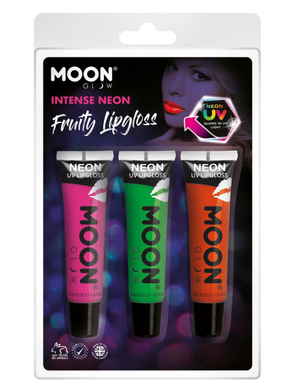 Moon Glow Intense Neon UV Fruity Lipgloss, Dress Loud
