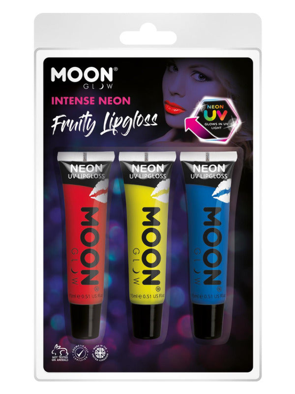 Moon Glow Intense Neon UV Fruity Lipgloss, Dress Loud