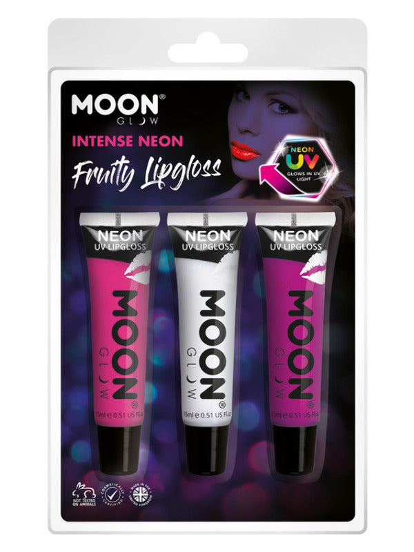 Moon Glow Intense Neon UV Fruity Lipgloss, Dress Loud