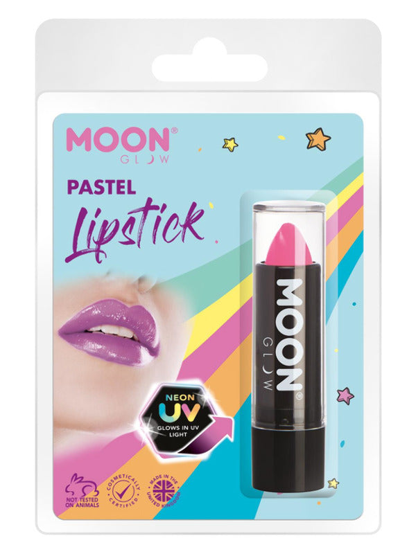 Moon Glow Pastel Neon UV Lipstick, Pastel Pink Dress Loud