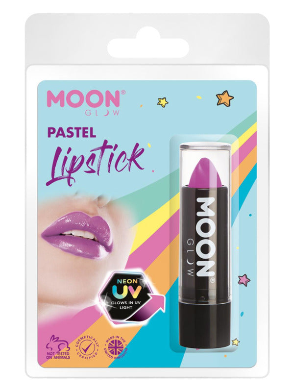 Moon Glow Pastel Neon UV Lipstick, Pastel Lilac Dress Loud