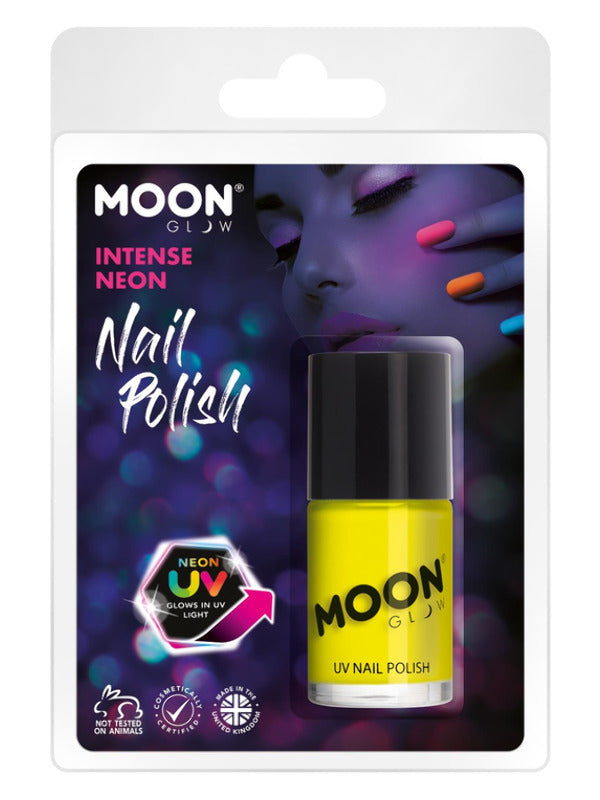 Moon Glow Intense Neon UV Nail Polish, Intense Yel Dress Loud