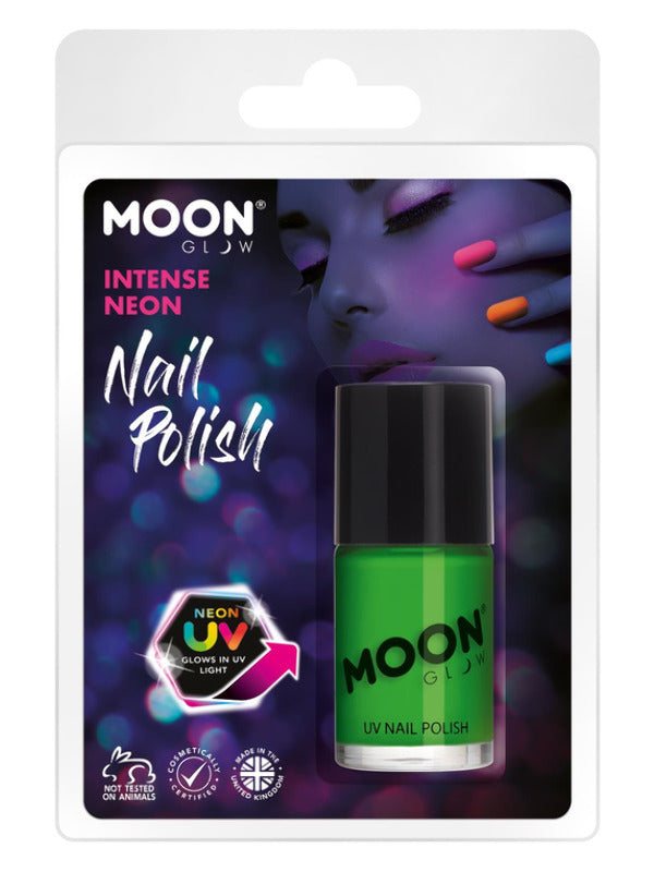 Moon Glow Intense Neon UV Nail Polish, Intense Gre Dress Loud
