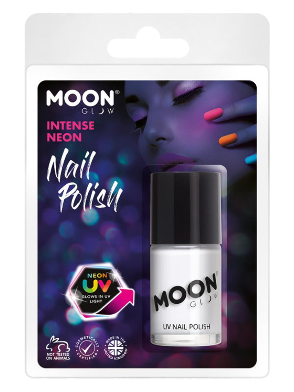 Moon Glow Intense Neon UV Nail Polish, White Dress Loud