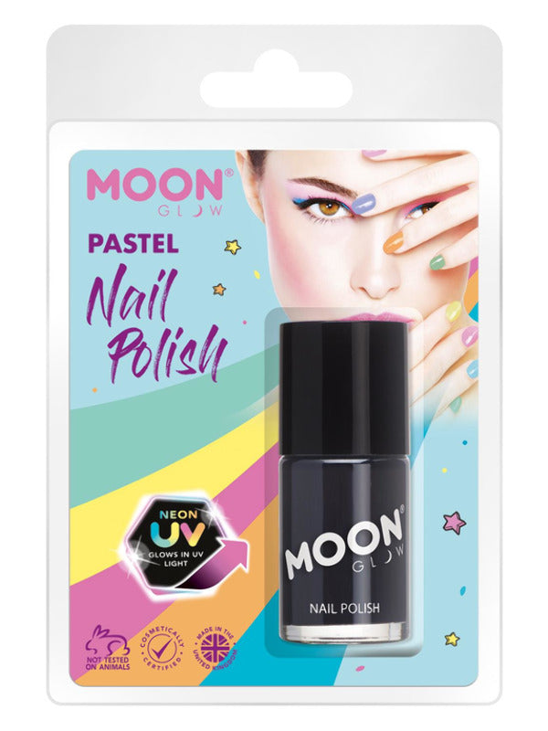Moon Glow Pastel Neon UV Nail Polish, Black Dress Loud
