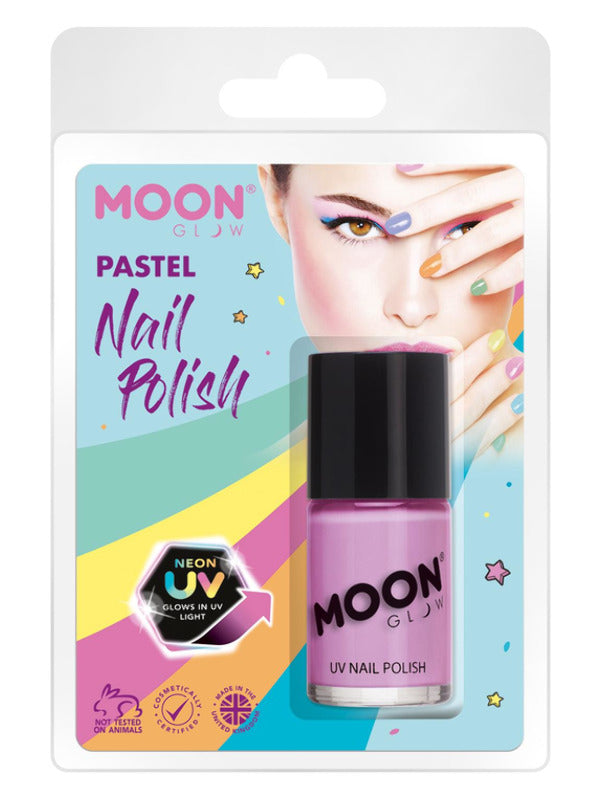Moon Glow Pastel Neon UV Nail Polish, Pastel Lilac Dress Loud