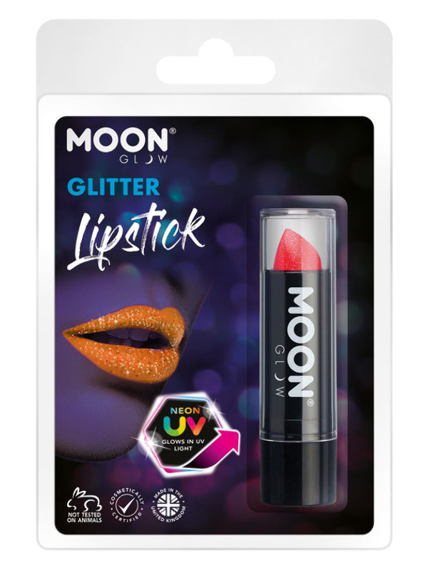 Moon Glow - Neon UV Glitter Lipstick, Red Dress Loud