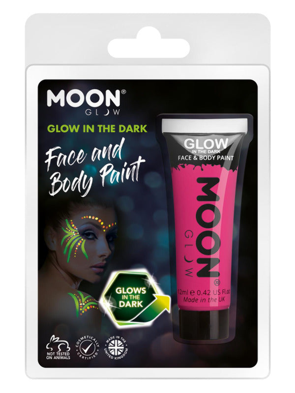 Moon Glow - Glow in the Dark Face Paint, Pink Dress Loud
