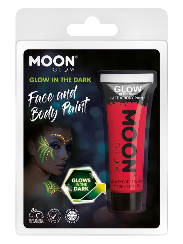 Moon Glow - Glow in the Dark Face Paint, Red Dress Loud