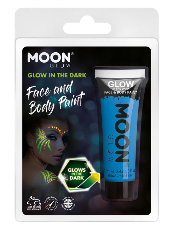 Moon Glow - Glow in the Dark Face Paint, Blue Dress Loud