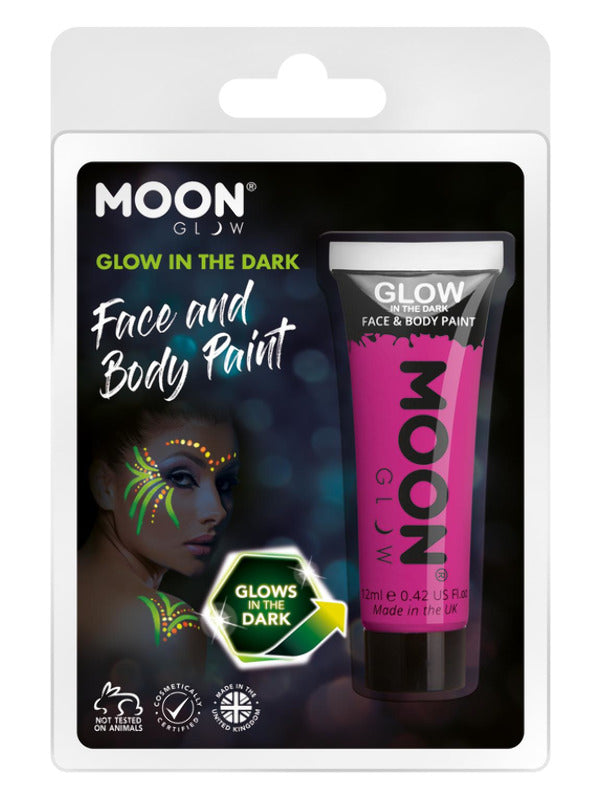 Moon Glow - Glow in the Dark Face Paint, Purple Dress Loud