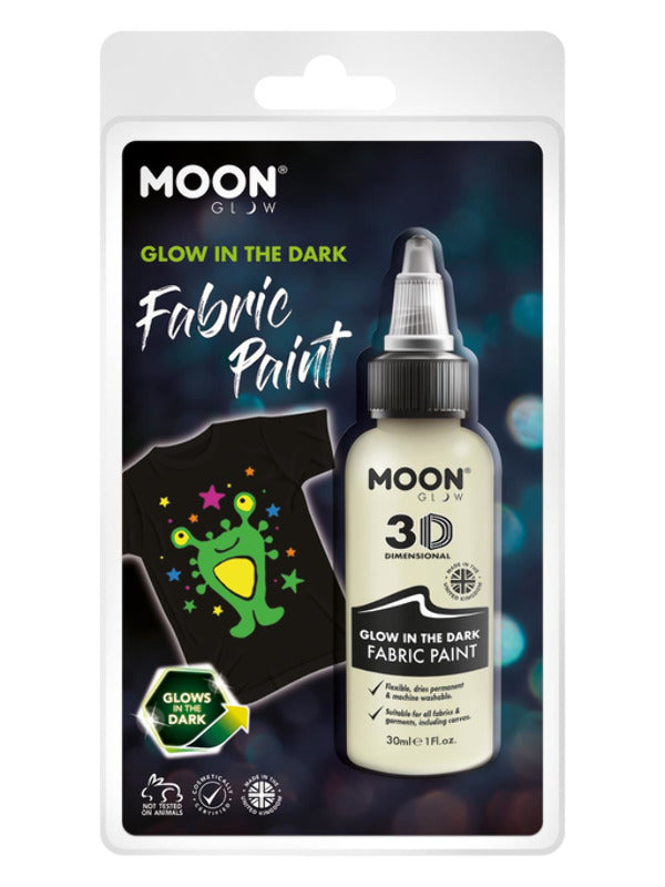 Moon Glow - Glow in the Dark Fabric Paint, Invisib Dress Loud