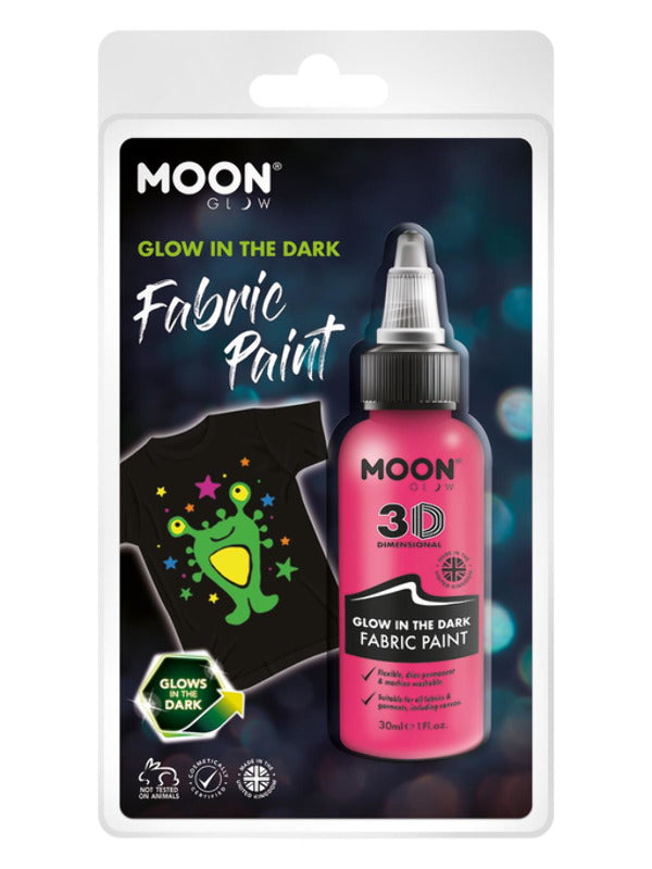 Moon Glow - Glow in the Dark Fabric Paint, Pink Dress Loud