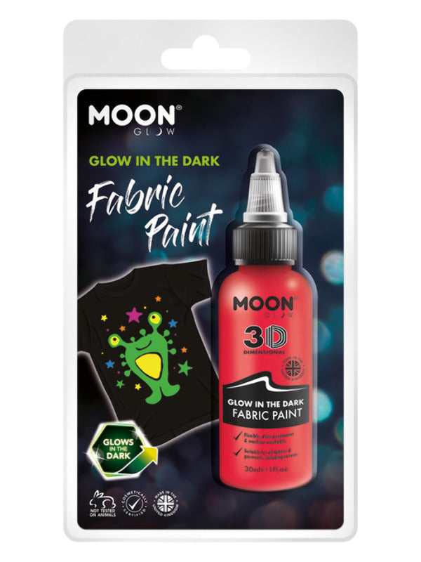 Moon Glow - Glow in the Dark Fabric Paint, Red Dress Loud