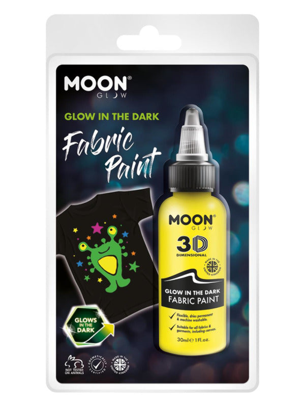 Moon Glow - Glow in the Dark Fabric Paint, Yellow Dress Loud