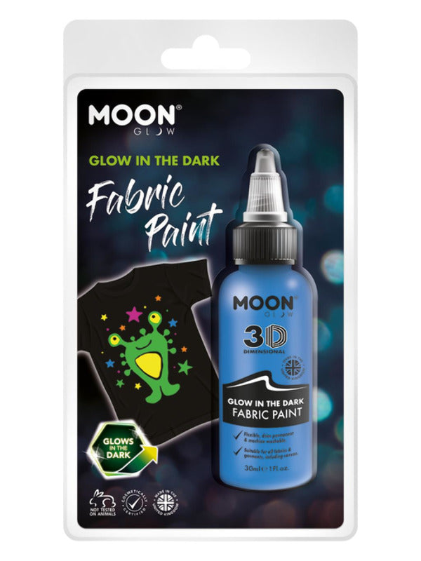 Moon Glow - Glow in the Dark Fabric Paint, Blue Dress Loud