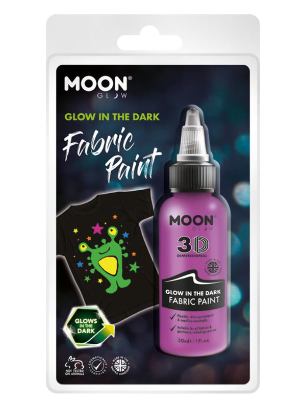 Moon Glow - Glow in the Dark Fabric Paint, Purple Dress Loud