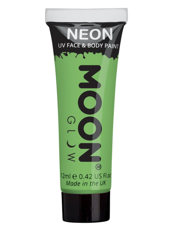 Moon Glow Pastel Neon UV Face Paint, Pastel Green Dress Loud