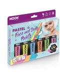 Moon Glow Pastel Neon UV Face Paint Boxset, Assort Dress Loud