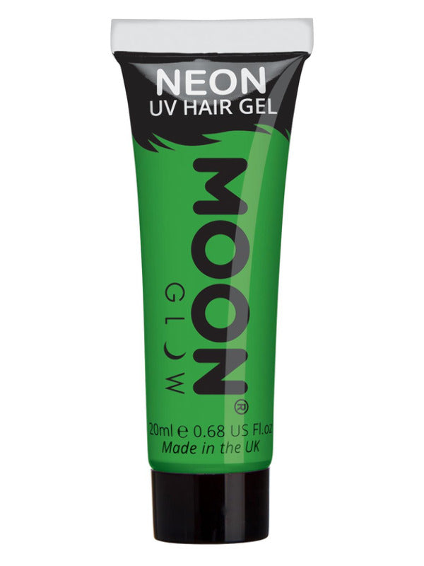 Moon Glow Intense Neon UV Hair Gel, Intense Green Dress Loud