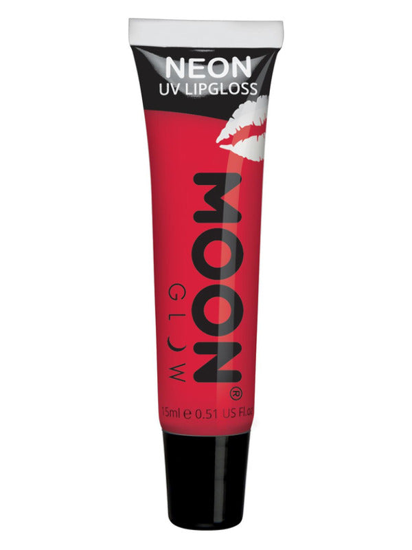 Moon Glow Intense Neon UV Fruity Lipgloss, Red Dress Loud
